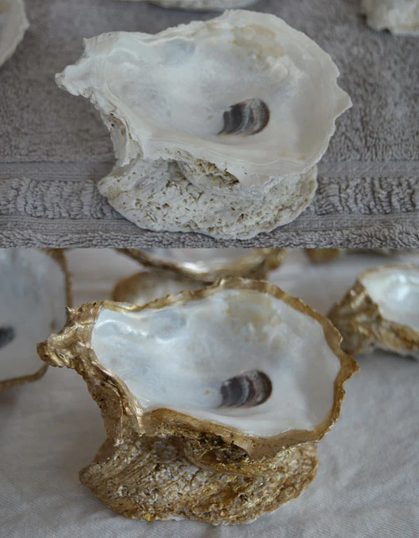 How to Make Gilded Oyster Shell Jewelry Dishes 